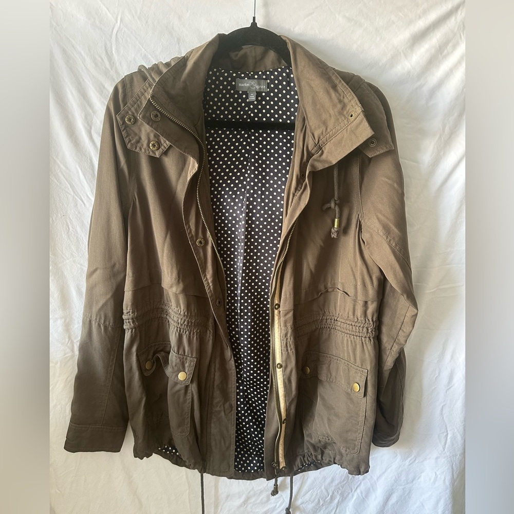 Market & Spruce Brown Utility Jacket